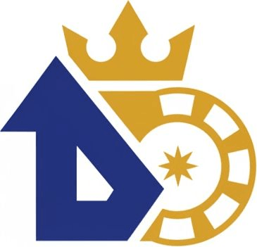 Стилизованный логотип iGaming компании Casino-Dendy, чистый современный дизайн, векторная графика.